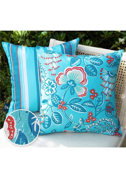 2'li Paket Açık Hava Su Geçirmez Yastık Kılıfı 18X18 Modern Sevimli Desen Dekoratif Kare Açık Hava Atma Yastık Kılıfları (Yurt Dışından) fiyatları