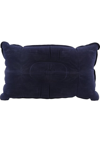 Kamp / Seyahat / Ofis Için Çift Taraflı Flok Yastık Şişme Taşınabilir Katlanabilir Yastık Mavi (Yurt Dışından)