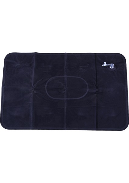 Kamp / Seyahat / Ofis Için Çift Taraflı Flok Yastık Şişme Taşınabilir Katlanabilir Yastık Mavi (Yurt Dışından) fırsatları