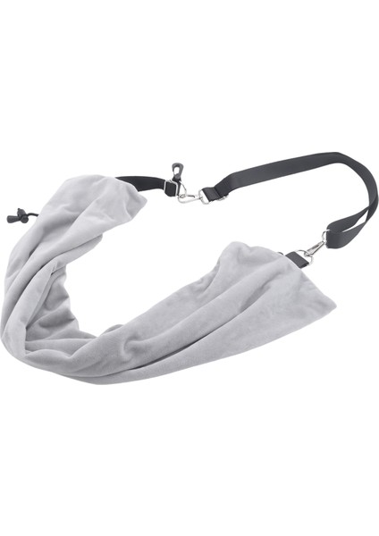 Ekstra Bagaj Için Doldurulabilen Seyahat Yastığı, Ayarlanabilir Boyun Boyutu ve Omuz Askısı, Yumuşak Kadife Kılıf, Dolgusuz Gri (Yurt Dışından) fiyatları