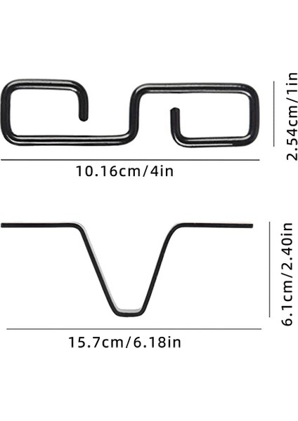 Yağmur Zinciri Oluk Adaptörü, S Şekilli Kancalı Siyah V Şekilli Yağmur Zinciri Adaptörü, Dış Yağmurlu Günler Için Yağmur Zinciri Kancası (Yurt Dışından)