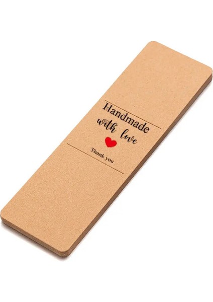 10/30/50 Parça Reçine Bookmark Tutucu Kraft Kollu Dıy Bookmark Sarma Küçük Işletme Ambalaj Malzemeleri Renk: Kalp/boyut: 10 Parça (Yurt Dışından)