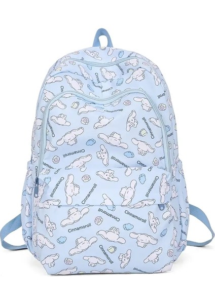 Cinnamoroll Girls Büyük Kapasiteli Sırt Çantası Seyahat Çantası, Hello Kitty Tam Genişlikte Baskılı Gün Çantası, Taşınabilir Açık Okul Çantaları Renk: Cinnamoroll (Yurt Dışından)