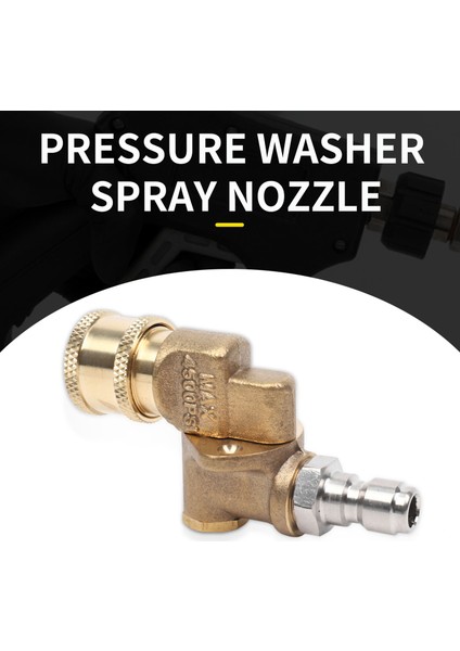 Hızlı Bağlantı Döner Bağlayıcı 180 Derece, 5 Açılı ve Basınçlı Yı Püskürtme Nozulu Için Güvenlik Kilidi, Maksimum 5000 Psı, 1/4 Inç Fiş (Yurt Dışından) fırsatları