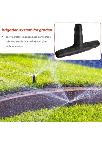 200 Adet 1/4 Inç Evrensel Dikenli Tee Bağlantı Parçaları, 1/4 Inç Su Hortumu Konnektörleri Için Damla Sulama Dikenli Konnektörler (Yurt Dışından) fırsatları