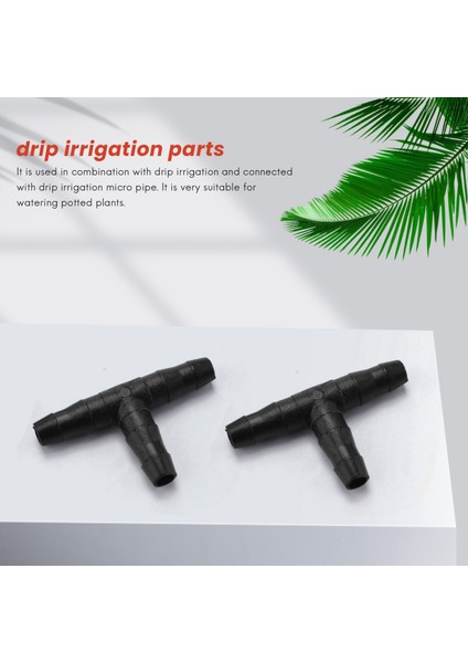 200 Adet 1/4 Inç Evrensel Dikenli Tee Bağlantı Parçaları, 1/4 Inç Su Hortumu Konnektörleri Için Damla Sulama Dikenli Konnektörler (Yurt Dışından) indirimleri