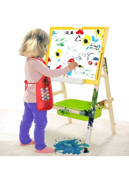 12 Paket 6 Renk Çocuk Önlükleri Çocuk Boyama Önlükleri Çocuk Sanat Önlükleri Mutfak ve Sınıf Için 2 Geniş Cepli (Fırçalar Dahil Değildir) (Yurt Dışından) modelleri