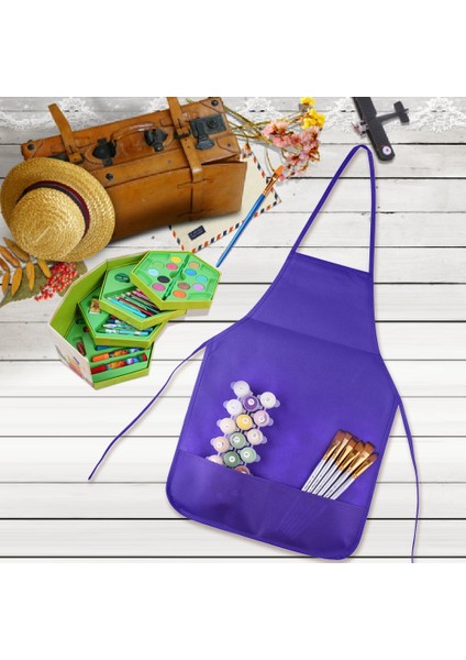 12 Paket 6 Renk Çocuk Önlükleri Çocuk Boyama Önlükleri Çocuk Sanat Önlükleri Mutfak ve Sınıf Için 2 Geniş Cepli (Fırçalar Dahil Değildir) (Yurt Dışından) indirimleri