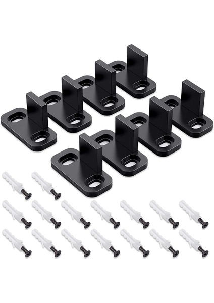 Adet Kayan Am Kapısı Zemin Kılavuzları Dolap Kapı Kılavuzları Donanım Plastik Basit Zemin Duvara Monte Alt Parça Kılavuzu (Yurt Dışından)