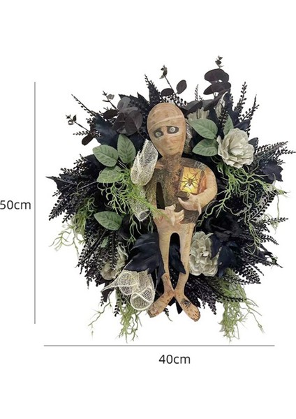 Ön Kapı Için Yeni Cadılar Bayramı Mumya Çelengi, Cadılar Bayramı Çelengi Mumya Cadılar Bayramı Çelengi Korkunç Cadılar Bayramı, Cadılar Bayramı Kafatası (Yurt Dışından) fırsatları