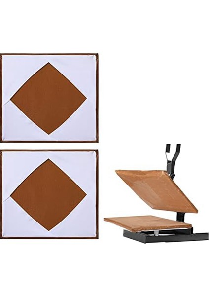 2 Adet Isı Pres Merdane Sarma Kapağı, Süblimasyon Isı Presleme Makinesini Korumak Için Isıya Dayanıklı Koruyucu A Beyaz (Yurt Dışından)