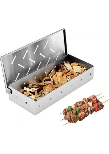 Sigara Kutusu Bbq Sigara Kutusu Iç Mekan Dış Mekan Kömür Gazlı Bekü Izgara Et Aşılanmış Duman Aroması Için Odun Talaşı (Yurt Dışından) fiyatları