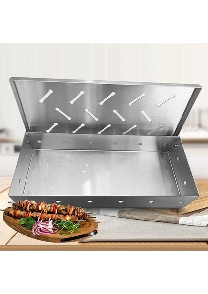 Sigara Kutusu Bbq Sigara Kutusu Iç Mekan Dış Mekan Kömür Gazlı Bekü Izgara Et Aşılanmış Duman Aroması Için Odun Talaşı (Yurt Dışından) indirimleri