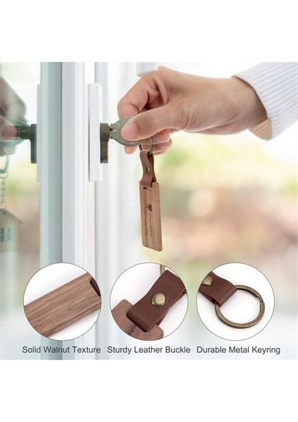 40 Parça Deri Kayışlı Ahşap Anahtarlık Boşluğu, Gravür Için Boş Deri Anahtarlıklar, Kendin Yap Için Çeşitli Anahtar Etiketleri (Yurt Dışından) indirimleri