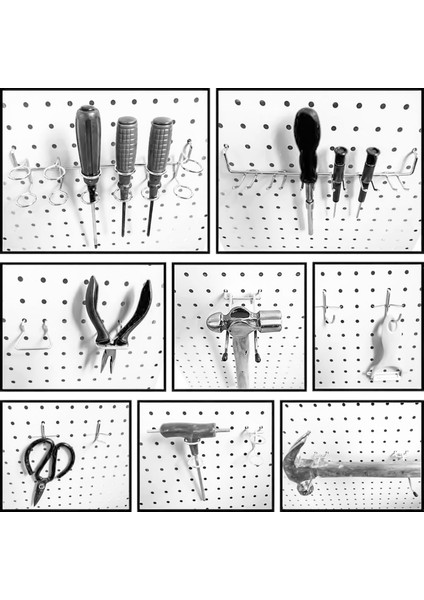 80 Parça Pano Kancası Çeşitleri, Pegboard Kutuları, Peg Kilitleri, Mutfak El Sanatları Odası Için Çeşitli Aletleri Düzenlemek Için (Yurt Dışından) indirimleri
