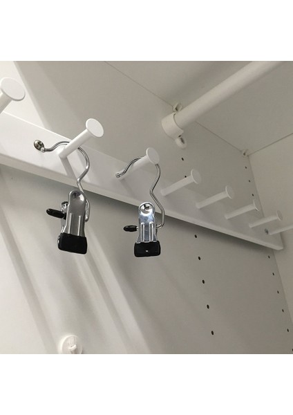 30 Adet Organizatör Dolap Pantolon Askıları Yerden Tasarruf Sağlayan Taşınabilir Paslanmaz Çelik Tek Klipler (Yurt Dışından)