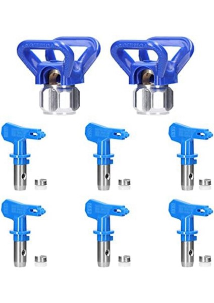 Havasız Püskürtücü Için Püskürtme Uçları, Tersinir Boya Püskürtme Tabancası Nozul Seti, Tersinir Havasız Püskürtücü Nozul Uçları, 6'lı Paket (Yurt Dışından)