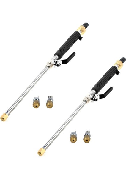 Siyah Bahçe Hortumu Basınçlı Yıkayıcı Geliştirilmiş Nozul, Yüksek Basınçlı Su Aracı, 2 Farklı Nozul ile Donatılmıştır (Yurt Dışından)