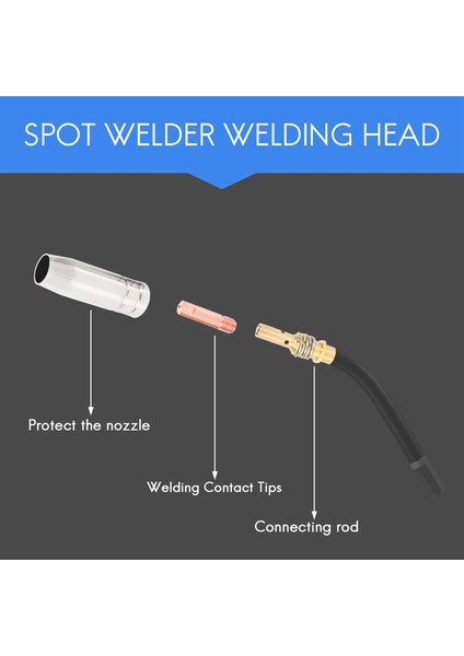 9 Adet/takım 15AK Mig/mag Kaynak Memesi Iletişim Ipuçları 0.8X25MM M6 Gaz Konektörü Tutucu Seti AD068+ (Yurt Dışından) fiyatları