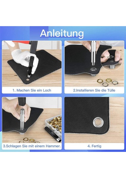 1 Set Delik Delme Aleti Metal Göz Montajı Çanta Deliği Kumaş Kumaş Kanvas Giysi Çapı 12MM (Yurt Dışından) indirimleri