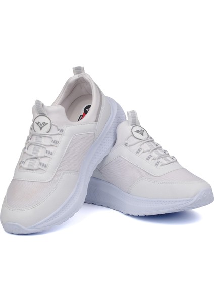 Erkek Beyaz Bağcıksız Esnek Çok Hafif Günlük Sneaker Spor Ayakkabı fiyatları