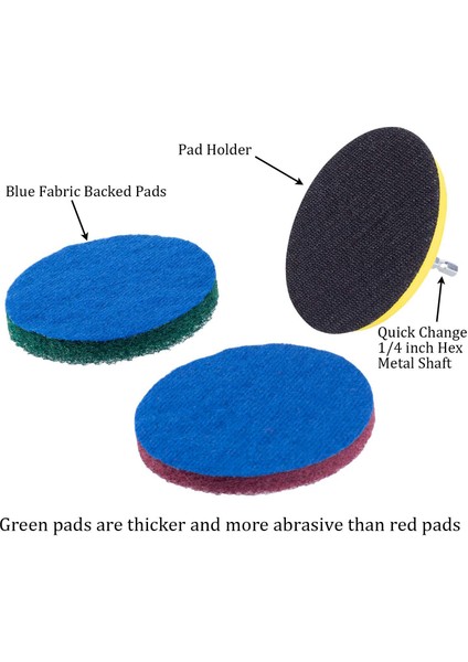 5 Inç Matkap Güç Fırça Kiremit Scrubber Ovma Pedleri Temizleme Kiti, Ağır Ev Temizlik Aracı (Matkap Dahil Değildir) (Yurt Dışından) fırsatları