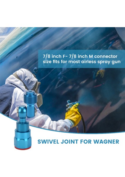Adet 7/8 Inç F-7/8 Inç M Havasız Püskürtme Makinesi Döner Bağlantı Adaptörü Gümüş Döner Bağlantı Wagner/graco Boya Püskürtücü (Yurt Dışından) fırsatları