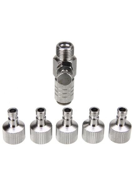 Dayanıklı Airbrush Hızlı Bırakma Kaplin Bağlantı Kesme Konnektörü Adaptörü Standart 1/8 Inç Fiş Bağlantısı (Yurt Dışından) indirimleri