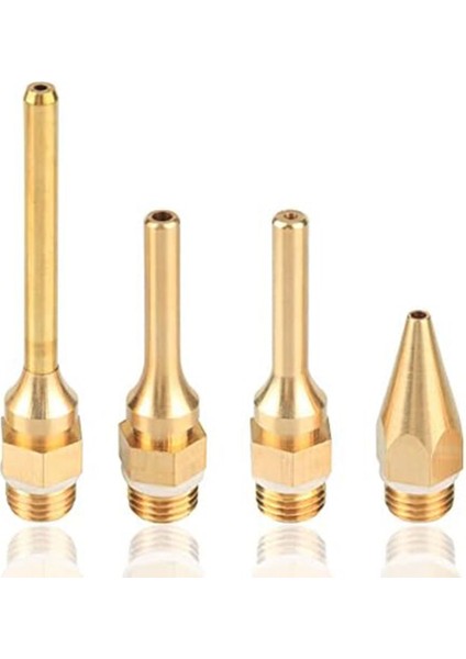 4 Adet Değiştirilebilir Bakır Tutkal Tabancası Nozul Seti Sıcak Eriyen Tutkal Tabancaları Için Delik 2.0mm 3.0mm (Yurt Dışından)