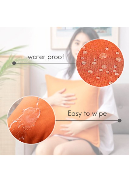 Adet Açık Su Geçirmez Kırlent Kapakları Suya Dayanıklı Bahçe Sandalyesi Yastık Kılıfı Kanepe Dekorasyon Için 18X18 Inç (Yurt Dışından) fiyatları