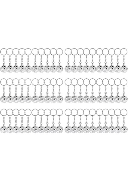 60 Adet Mini Disko Topu Anahtarlık 70'ler Disko Partisi Hediyeleri Aynalı Top Anahtarlık Anahtarlık Seti Disko Temalı Parti Süslemeleri Için (Yurt Dışından)
