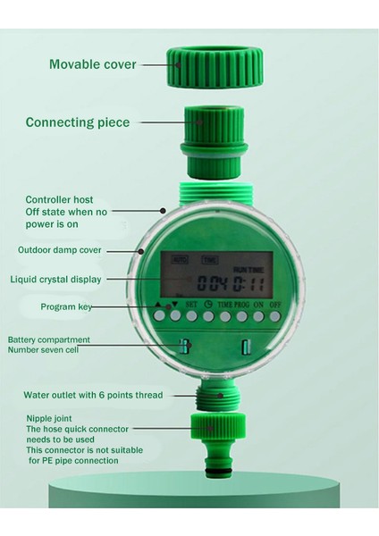 Sulama Zamanlayıcısı - Otomatik LCD Ekran Ev Su Zamanlayıcısı Bahçe Tesisi Sulama Sulama Kontrol Sistemi (Yurt Dışından) fırsatları