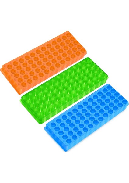 3 Adet Tüp Rafı Çift Taraflı Plaka Santrifüj Boru Rafı 0.5ml-2ml Santrifüj Boru Için 60 Delik (Yurt Dışından)