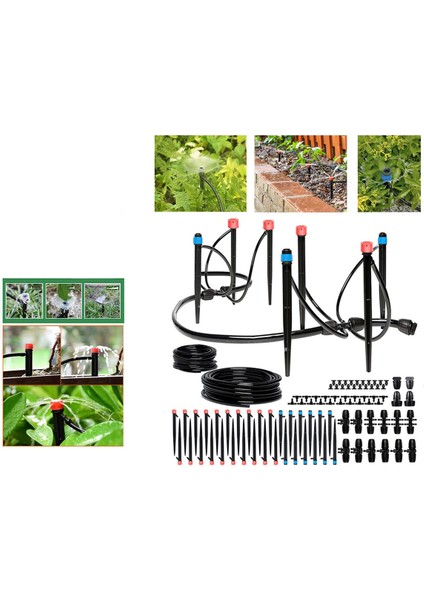Damla Sulama Kiti Bahçe Yükseltilmiş Yataklar, Sera Için Geliştirilmiş Push-To-Connect Ayarlanabilir Damla Sulama Sistemi (Yurt Dışından) fiyatları