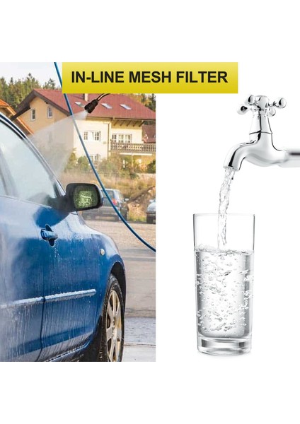 Araba Yı Filtresi 1/2 Inç Inline Örgü Süzgeç Su Pompası Sulama Yüksek Akış Boru Hattı Filtresi Bahçe Giriş Suyu (Yurt Dışından) modelleri