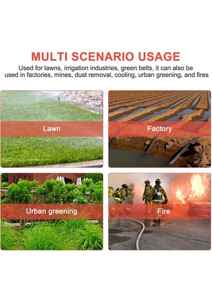 Çinko Alaşımlı Nozul Sulama Yağmurlama Su 360 Derece Ayarlanabilir Yağmur Spreyleri Tarla Yağmurlamaları, 1,5 Inç (Yurt Dışından) indirimleri