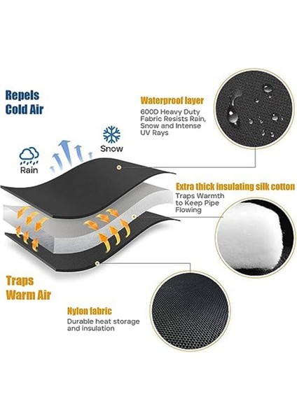 Dış Mekan Için Sprinkler Vana Kapakları, Boru Yalıtımı Sulama Sprinkler Kapağı Donma Koruması, Küçük A (Yurt Dışından) fırsatları