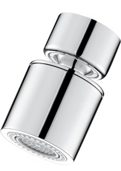 Mutfak Musluğu Sprey Başlığı Filtresi Ayarlanabilir Döner Sıçrama Önleyici Musluk Nozulu Bubbler Mutfak Lavabo Musluğu Gümüş A (Yurt Dışından)