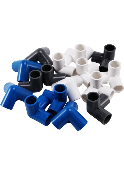 16 Adet Plastik Pvc 20MM Hortum Tee Konnektör 3 Yollu Ortak Bahçe Sulama Sulama Borusu Adaptörü Boru Parçaları Araçları (Yurt Dışından)