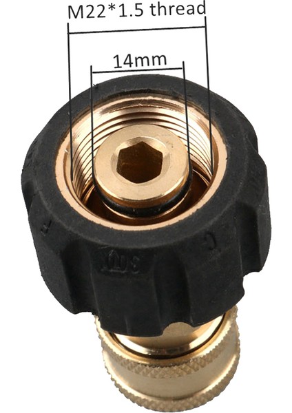 1 Adet 1/4 Ila M22 Hızlı Bağlantı Yüksek Basınçlı Araba Yı Hızlı Bağlantı Su Tüpü Adaptör Bağlantıları (Yurt Dışından) fiyatları
