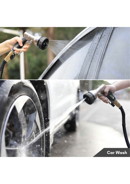 Bahçe Hortumu Nozulu Spreyi Ağır Hizmet Tipi, %100 Metal Su Hortumu Nozulu, 8 Sprey Desenli, Yüksek Basınçlı Hortum Spreyi (Yurt Dışından) fırsatları