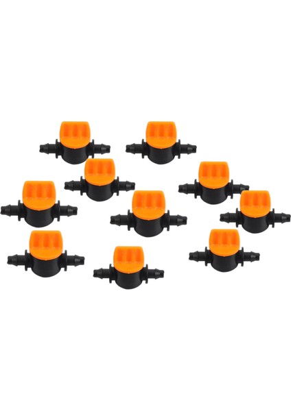 Mini Vana 4/7mm Hortum Bahçe Sulama Dikenli Su Akış Kontrol Vanası Tarım Araçları Damla Sulama Parçaları 10 Adet (Yurt Dışından)