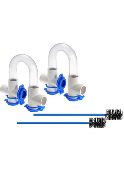 2pack 3/4ın Standart Yoğuşma Tuzağı, 16IN Temizleme Fırçası ile Pvc Şeffaf U Tuzağı, Hvac Sistemleri, Klima (Yurt Dışından)