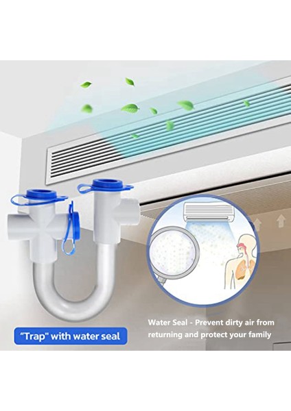 2pack 3/4ın Standart Yoğuşma Tuzağı, 16IN Temizleme Fırçası ile Pvc Şeffaf U Tuzağı, Hvac Sistemleri, Klima (Yurt Dışından) fiyatları