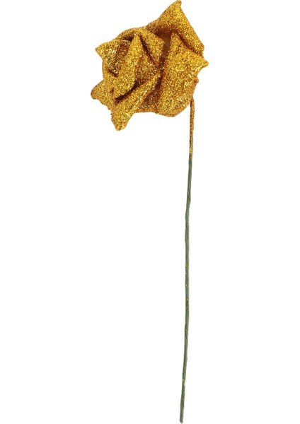 7 Adet Köpük Parıltılı Yapay Gül Dekor, Altın (Yurt Dışından) modelleri