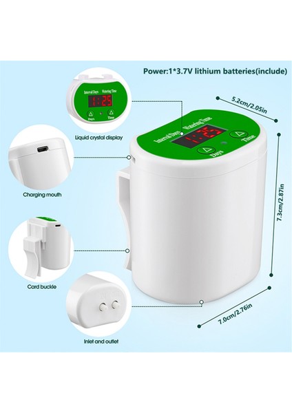 Akıllı Sulama Makinesi Dijital Sulama Sistemi Bahçe Aletleri Su Zamanlayıcısı Ayarlanabilir Yağmurlama (B) (Yurt Dışından) indirimleri
