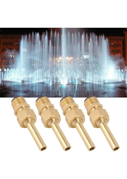4 Adet Doğrudan Jet Bakır Su Çeşmesi Nozulu, Çeşme Parçaları Başlıkları Su Peyzaj Etkisi G1/2 (Yurt Dışından) modelleri