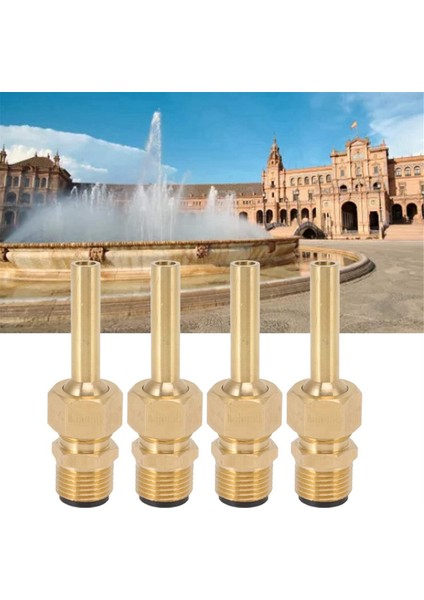 4 Adet Doğrudan Jet Bakır Su Çeşmesi Nozulu, Çeşme Parçaları Başlıkları Su Peyzaj Etkisi G1/2 (Yurt Dışından) fırsatları