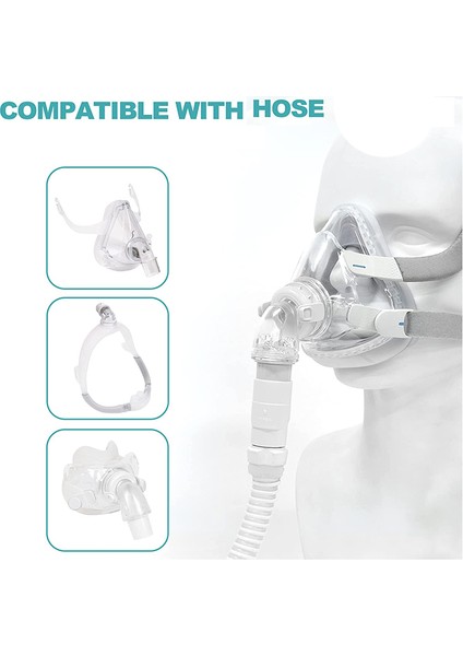 Airmini Pro Hortum Bağlantısı Için Airmini Hortumunu Herhangi Bir 22 mm Burun Maskesine Veya Tam Yüz Maskesi Modeline Bağlayın 2 Adet (Yurt Dışından) modelleri