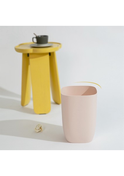 Banyo Çöp Kutusu Küçük Ofis Kutusu Plastik Atık Kağıt Çöp Kutusu Banyo Yatak Odası Oturma Odası Için Modern Çöp Kutusu Beyaz (Yurt Dışından) fiyatları